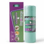 CleanXing Microfiber Cleaning Cloth Roll Pack of 20 (25×25 cm) Bright Sea Green