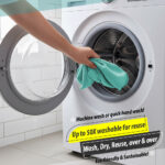 Lint-Free Microfiber Cloth Roll: 20pcs Reusable 25x25 cm, Bright Sea Green - Image 4