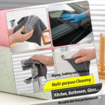 Reusable Microfiber Cleaning Cloth Roll: 20pcs 25×25 cm, Dark Grey - Image 3