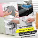 Super Absorbent Microfiber Cloth Roll: 20 pcs (25×25 cm), Light Grey - Image 3