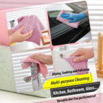 Premium Microfiber Cleaning Cloth Roll: Pack of 20 | 25x25 cm, Light Pink - Image 3